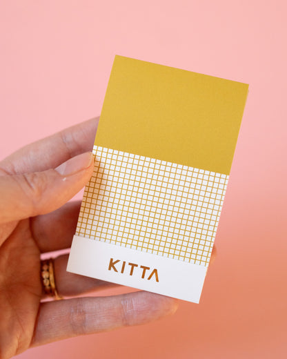 KITTA Gold Pre-Cut Masking Tape Booklet