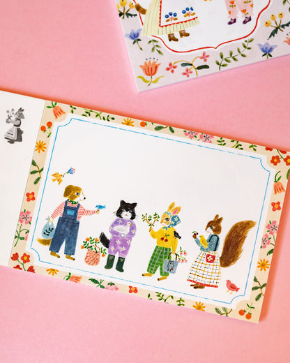 Bloc de 10 Cartes Postales Amis Duveteux Aiko Fukawa