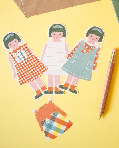 Mini Set de Papier à Lettres Robes Retro