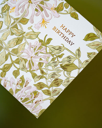 Carte Anniversaire Chèvrefeuilles
