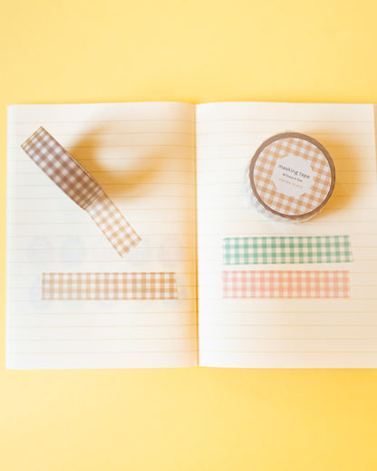 Beige Vichy Masking Tape