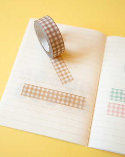 Beige Vichy Masking Tape