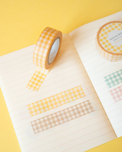 Yellow Vichy Masking Tape