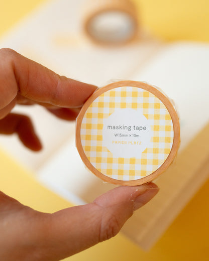 Yellow Vichy Masking Tape