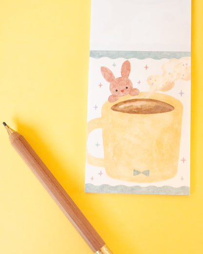 Bloc-notes Café avec un Lapin