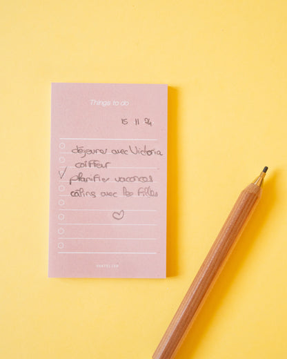 Notes Autocollantes Things to Do Rose Daily Plan