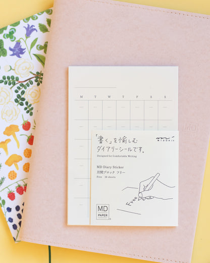 Stickers calendrier mensuel Midori MD Paper