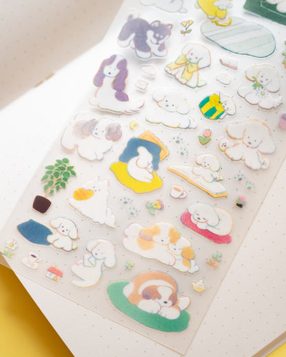 Stickers Chiens Colorés Midori