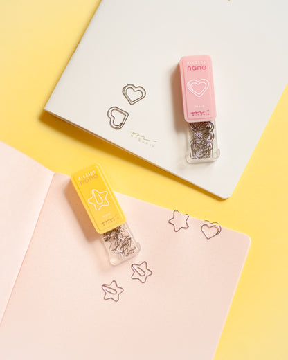 D-clip Nano Midori Star Paper Clips