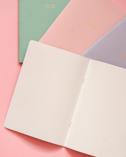 Midori White Dotted Notebook