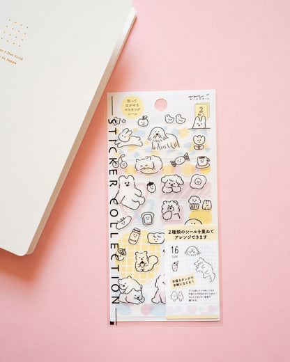 Midori Cute Animal Stickers