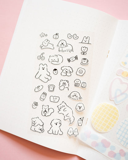 Midori Cute Animal Stickers