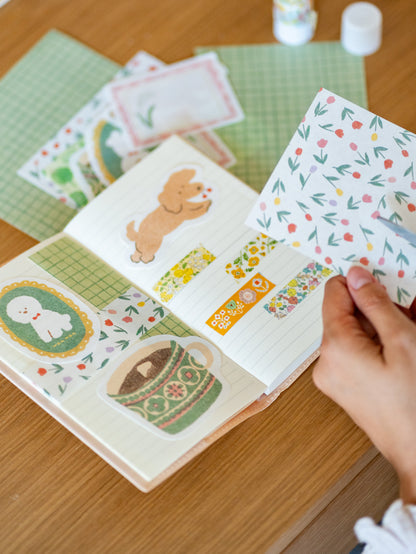 Yellow Flowers Masking Tape 4 Patterns