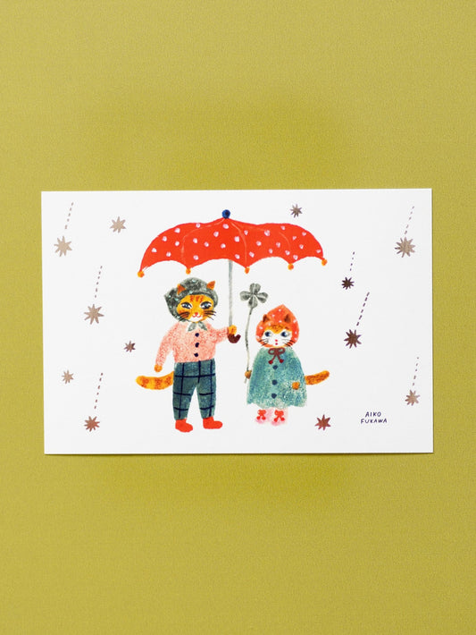 Carte postale Aiko Fukawa Pluie d'étoiles filantes