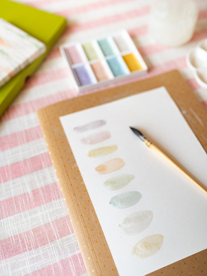 Peinture Aquarelle 8 Couleurs Pastel Irisées Kissho Pearl