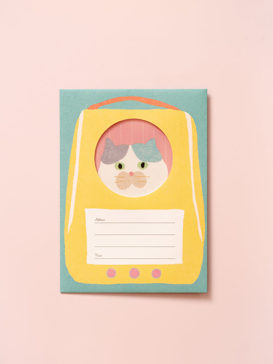 Kit de papier à lettre et enveloppes Le Chat messager