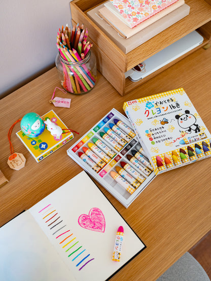 SAKURA Crayons pastels lavables 16 couleurs