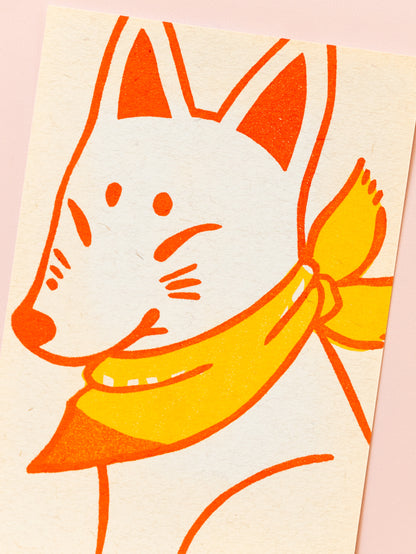 Carte Retro Kitsune