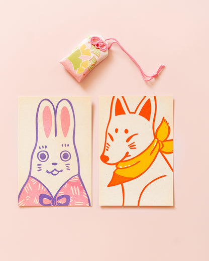 Carte Retro Kitsune