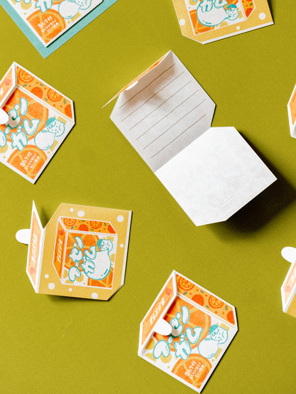 Mini-lettres retro bubble gum pack de 8