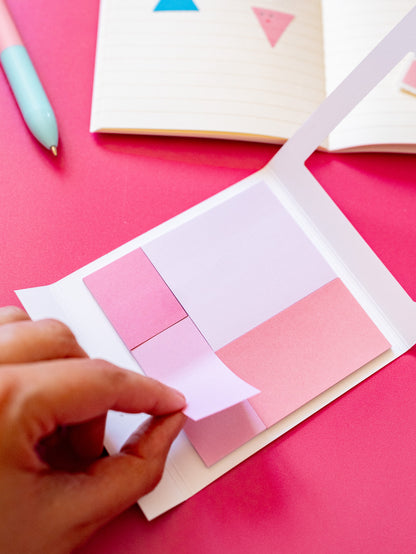 PLANdoME Pink Cheek Palette Sticky Notes Square