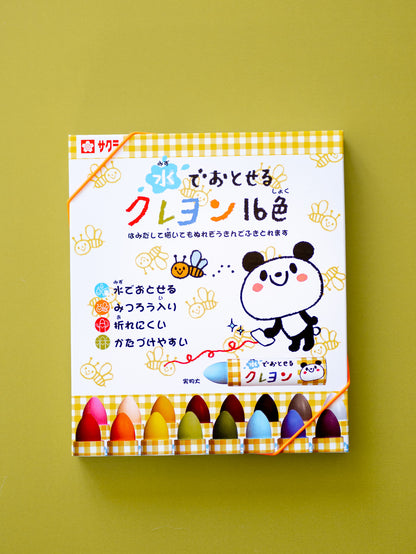 SAKURA Crayons pastels lavables 16 couleurs