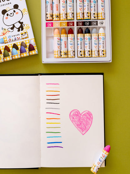 SAKURA Crayons pastels lavables 16 couleurs