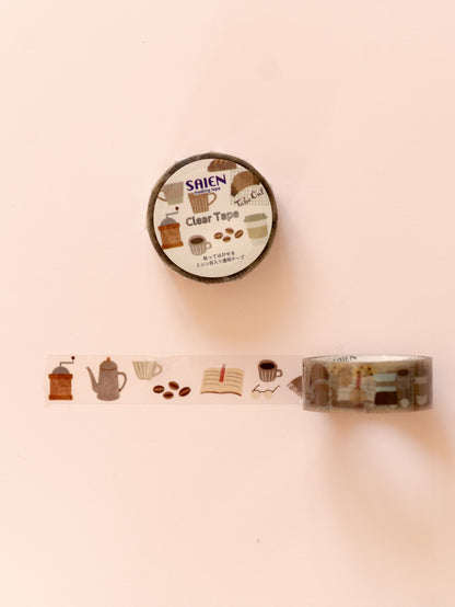 Transparent Breakfast Coffee Masking Tape