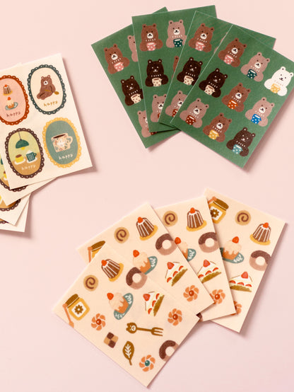 Deco seal stickers Greedy bears