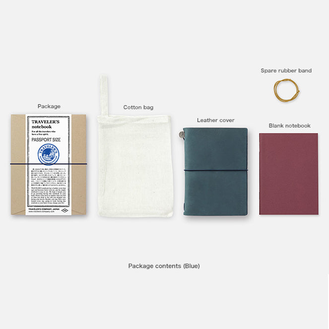 Traveler's Company Notebook Passeport Bleu - Kit de démarrage