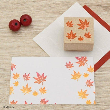 Akane Autumn Leaves Stamp