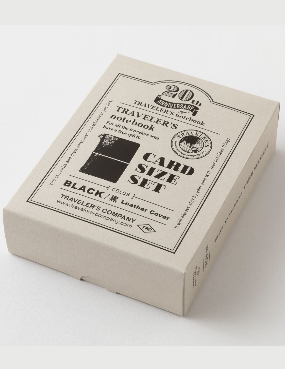 Traveler's Notebook Card Size 20th Anniversary Set - Black