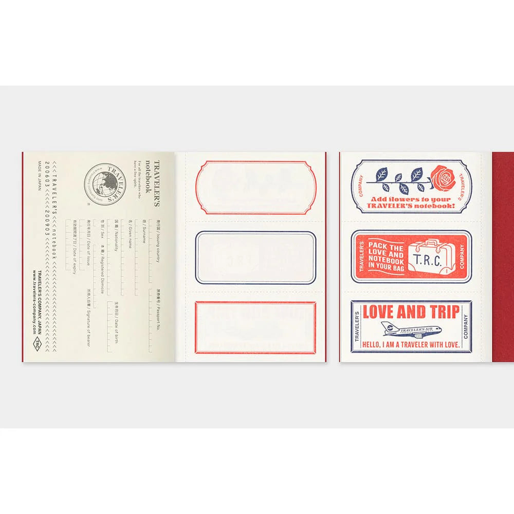 Traveler's Company Notebook Passeport Love and Trip - Edition Limitée