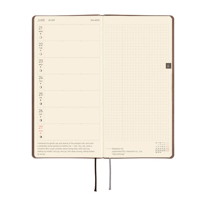 Agenda Hobonichi Techo Weeks – Smooth Café au Lait 2027
