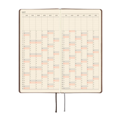 Agenda Hobonichi Techo Weeks – Smooth Café au Lait 2027